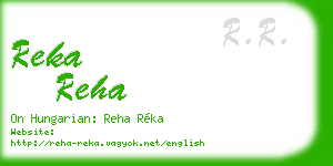 reka reha business card
